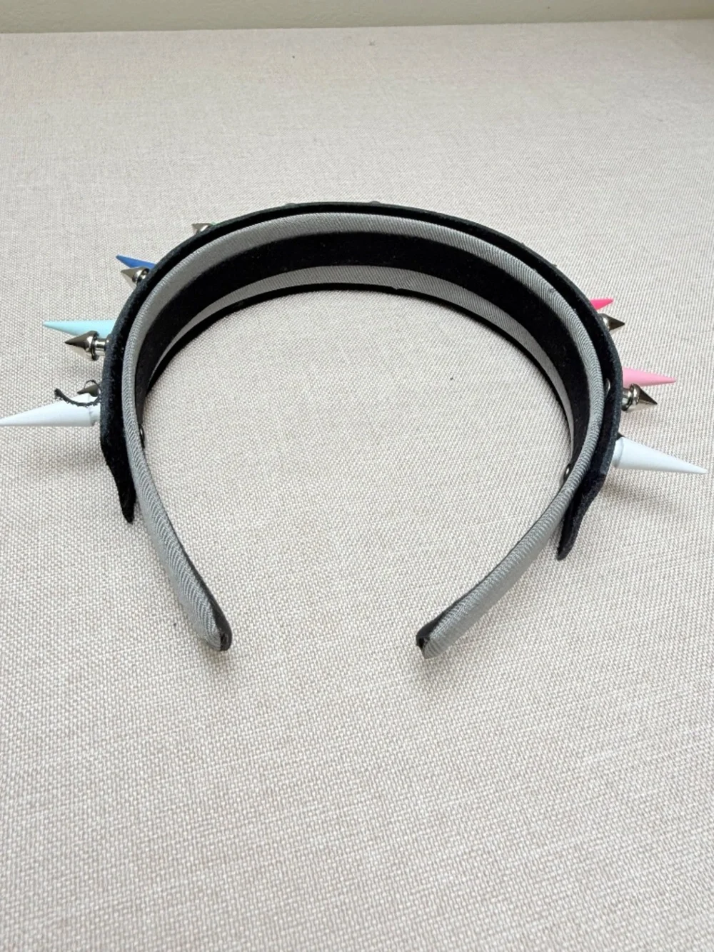 Rainbow Spiked LGBTQ Goth Punk Headband